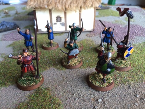 A miniature Saxon warband